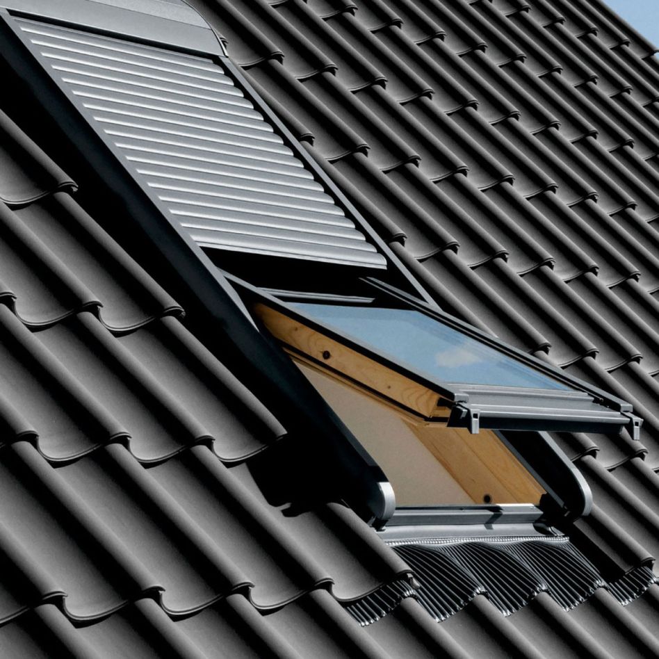 VELUX Elektro-Rollladen SML 0100S Kupfer inkl. KUX 110, 114x140 cm (SK08)