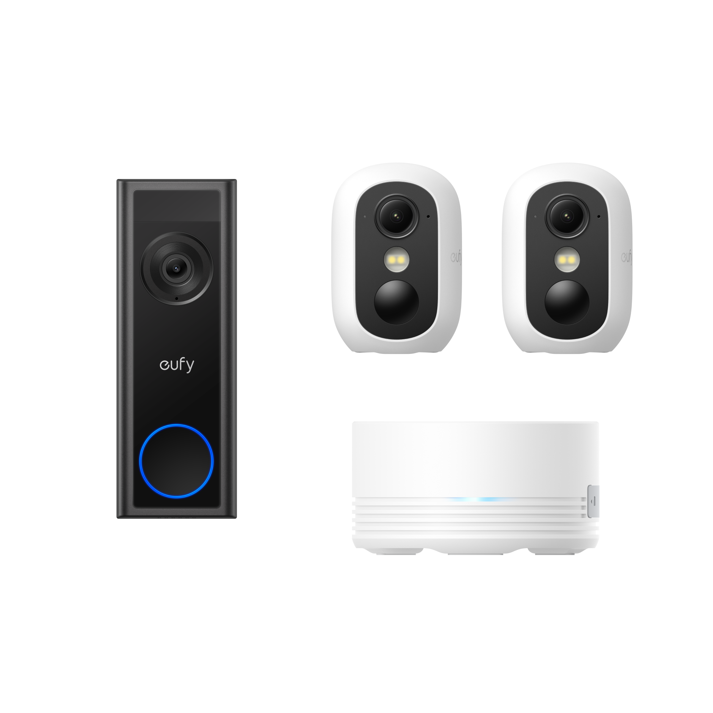 eufy Video Doorbell C30 + eufyCam C35 2-Cam Kit with HBmini