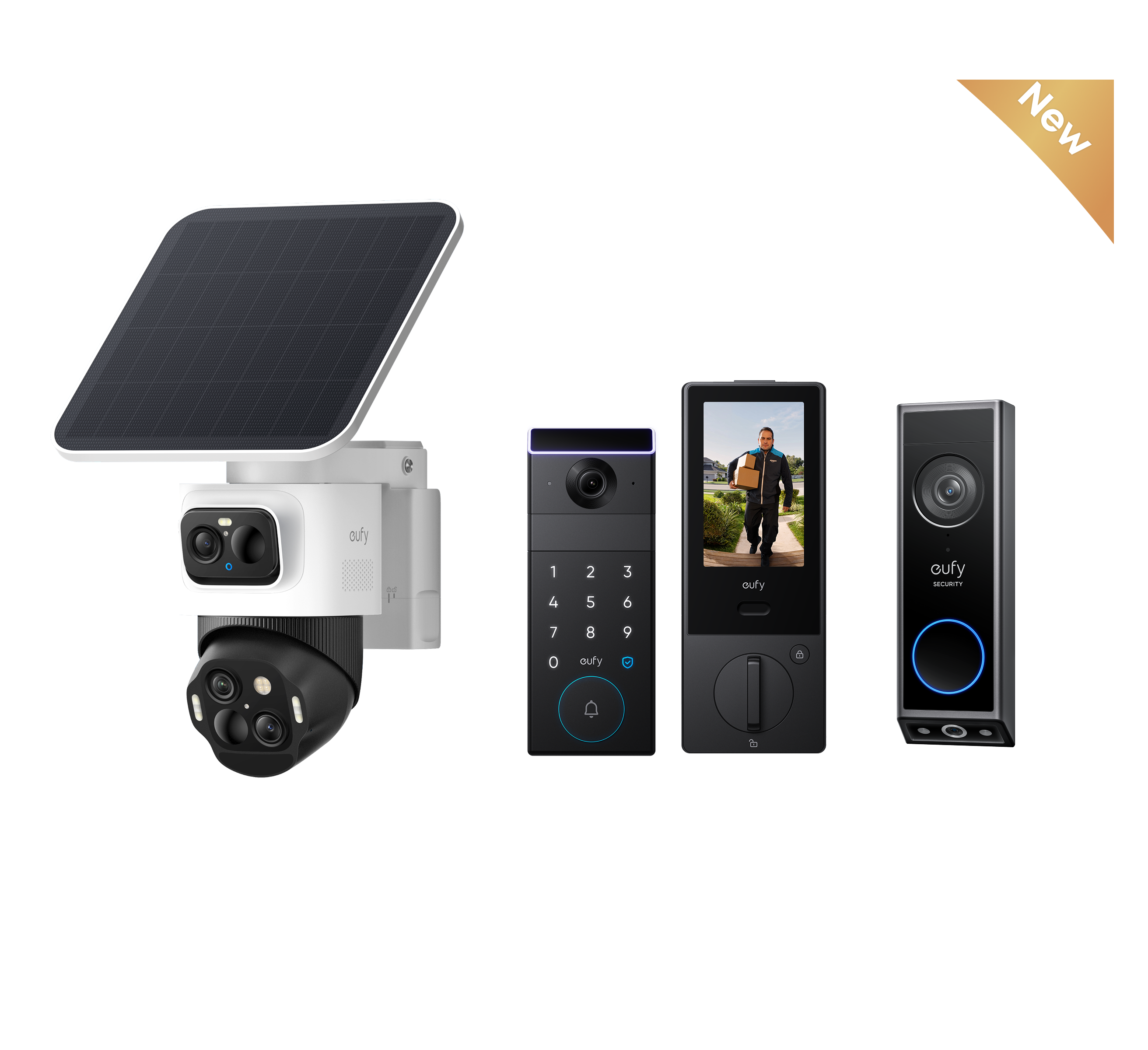 eufyCam S4 + eufy FamiLock S3 Max + Video Doorbell E340 bundle