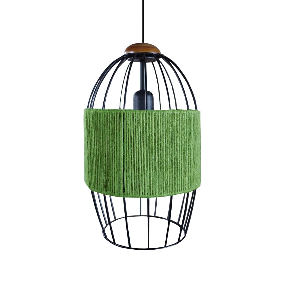 Suspension bois,fibre ,naturel,H90xD 20xP20cm