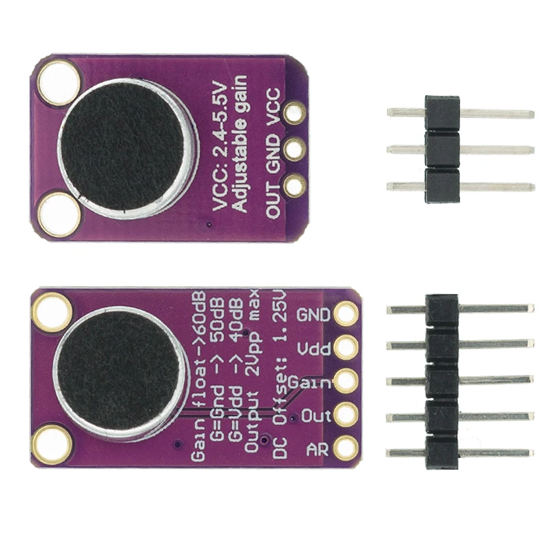 Elektret-Mikrofonverstärker Stabiles MAX4466 MAX9814-Modul Automatische Verstärkungsregelung Image