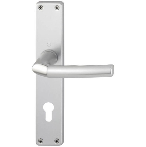 Hoppe Birmingham Langschild Alu natur (Lochung: PZ, Entfernung: 72mm, Türstärke: 27 - 47 mm, Oberfläche: Alu F1 - Natur) Image