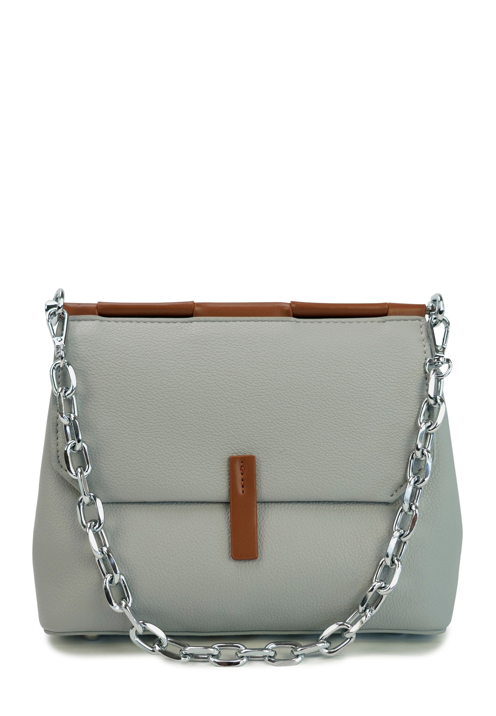 Schultertasche HARPA "KOA", Damen, Gr. B/H/T: 10cm x 17cm x 25cm, hellblau, Polyurethan (PU), unifarben, Taschen Schultertasche, mit unterteiltem Hauptfach