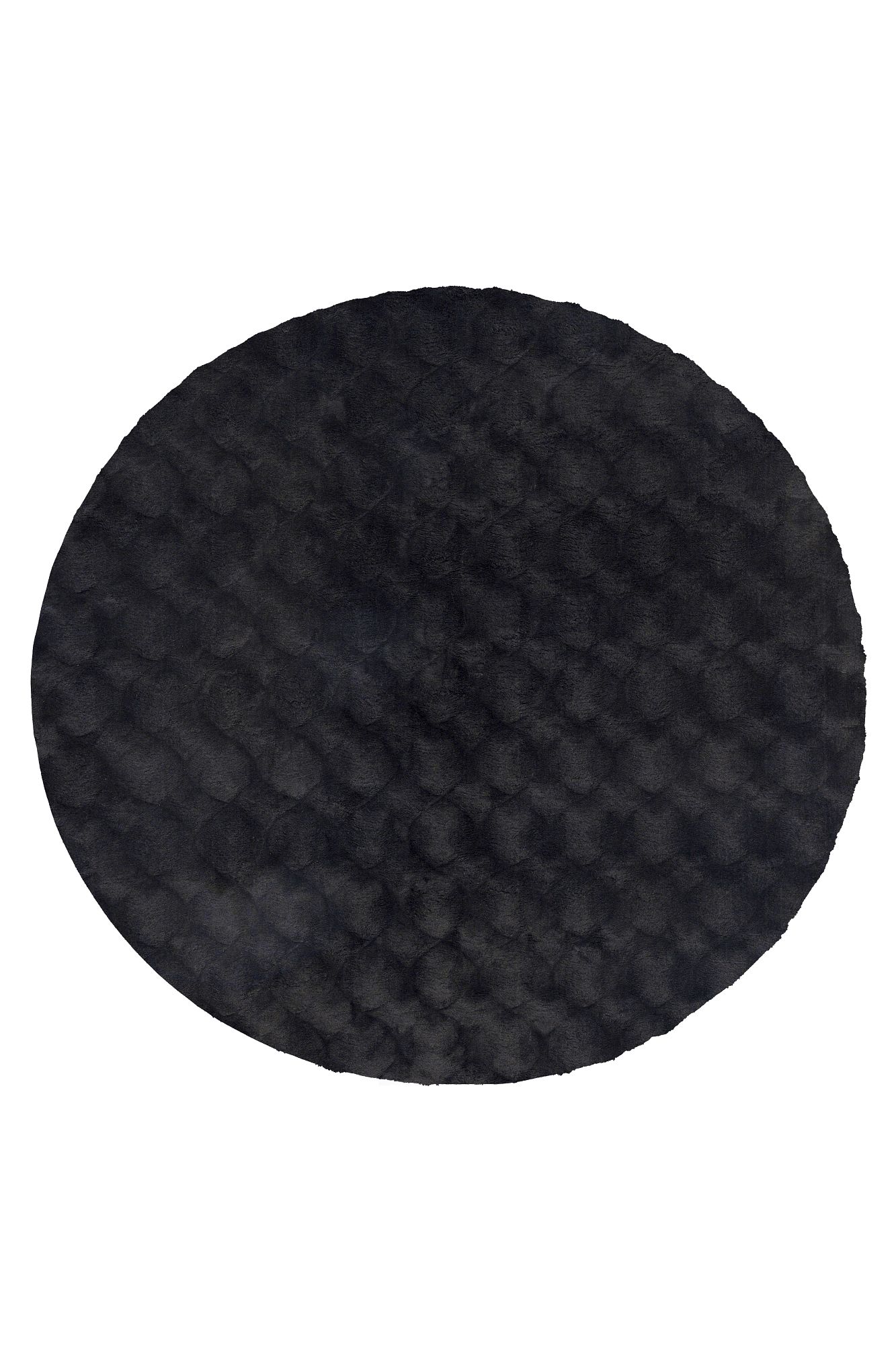 Teppich KAYOOM "Royal Glow 825", anthrazit, B:200cm H:30mm L:200cm, Polyester, Teppiche, Teppich, Auch in rund, Hochflor, Modernes Muster, Vegan