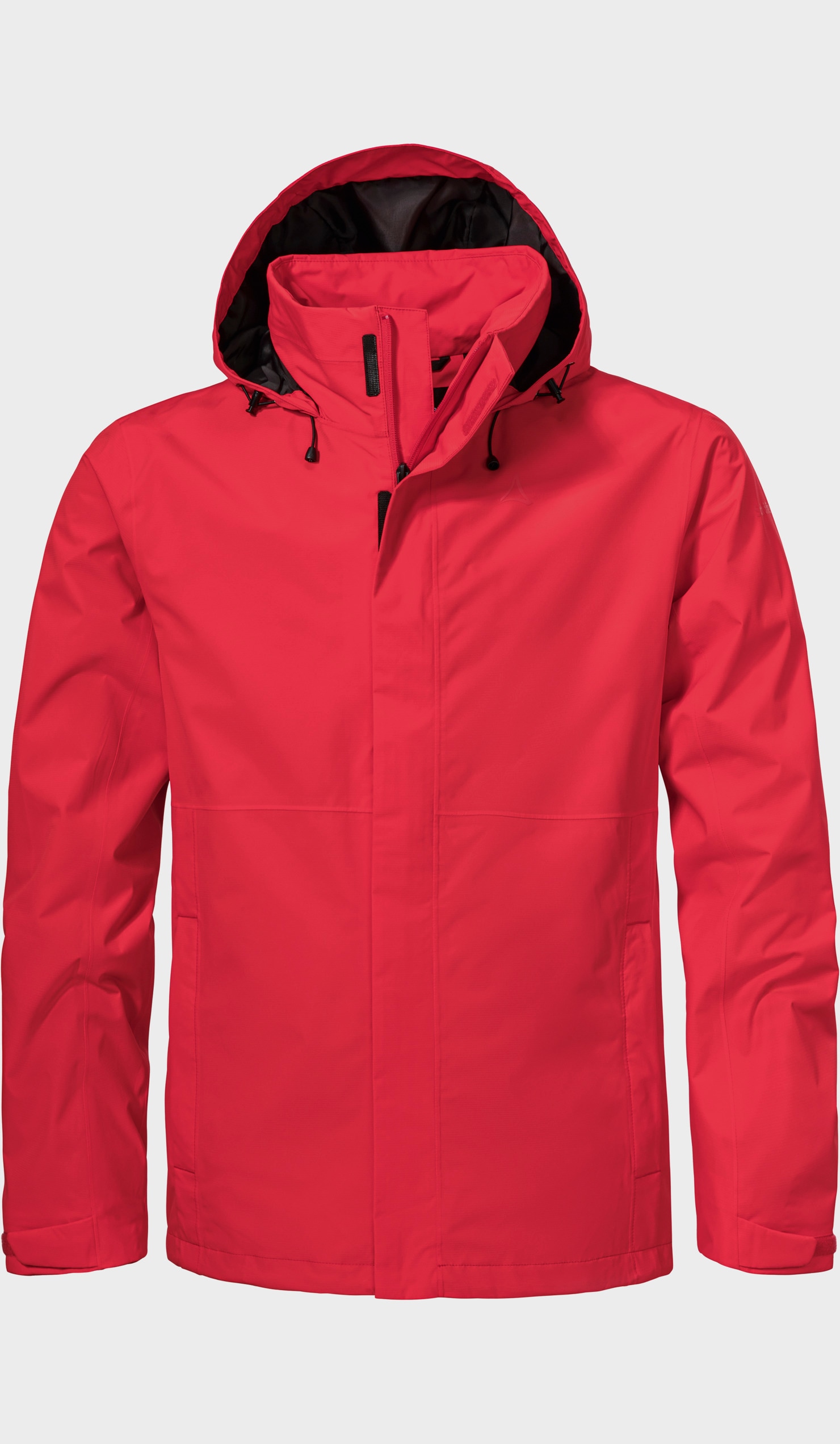 Outdoorjacke SCHÖFFEL "Jacket Gmund M", Herren, Gr. 48, 2605, rot, Oberstoff: Aussenseite: 100% Polyester; (Membran: Polyurethan); Futter Rumpf oben: 100% Polyester, regular fit, hoch geschlossener Ausschnitt, Jacken Outdoorjacke