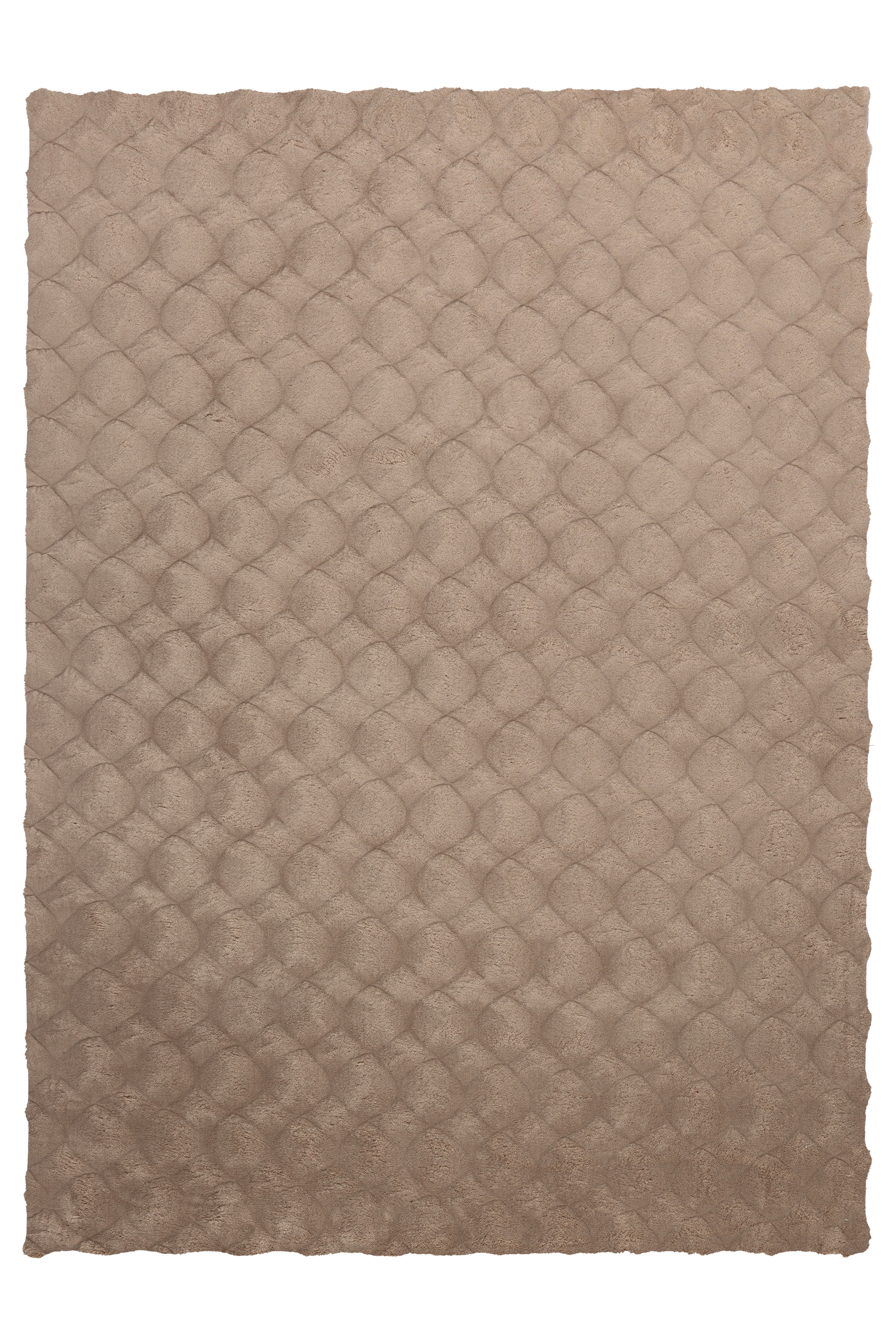 Teppich KAYOOM "Royal Glow 825", taupe, B:80cm H:30mm L:150cm, Polyester, Teppiche, Teppich, Auch in rund, Hochflor, Modernes Muster, Vegan