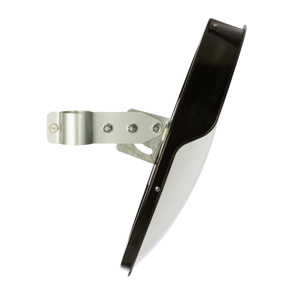 Relaxdays Verkehrsspiegel 45 cm, professionell, wetterfest, unzerbrechlich, Innen & Außen, inklusive Halterung, schwarz Image