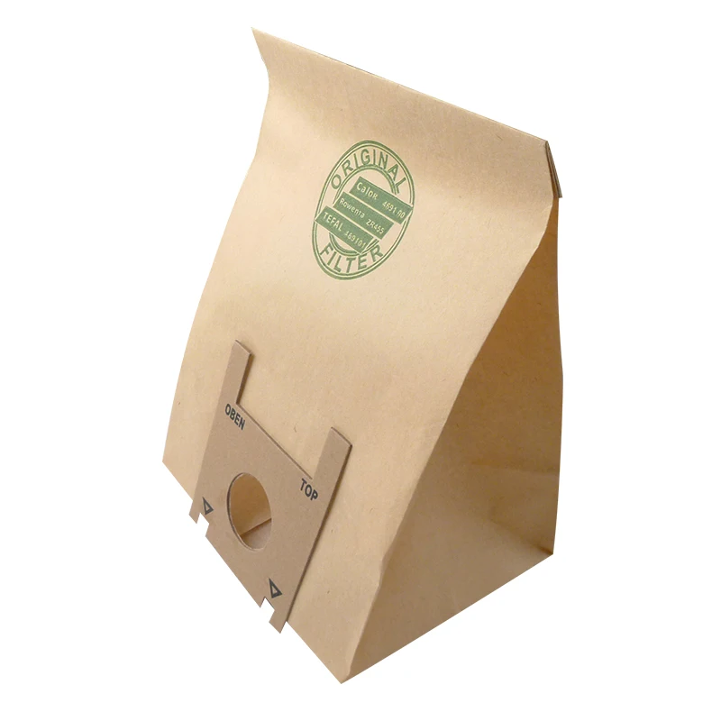 Sacchetto filtro dei sacchetti di polvere di carta dell'aspirapolvere di 7 pezzi/lottp per le parti dell'aspirapolvere di serie di Rowenta ZR455 tonixo RS730 RS766 RS708
