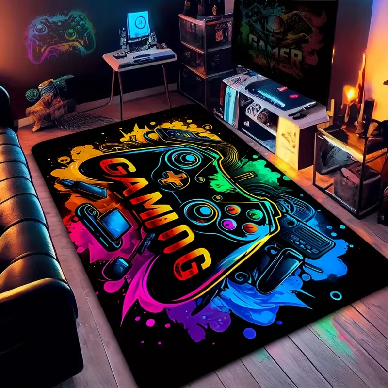 Game Controller Area Mat Anti Slip Floor Mat Entrance Living Room Hallway Bedroom Bathroom Kitchen Home Decoration Carpets