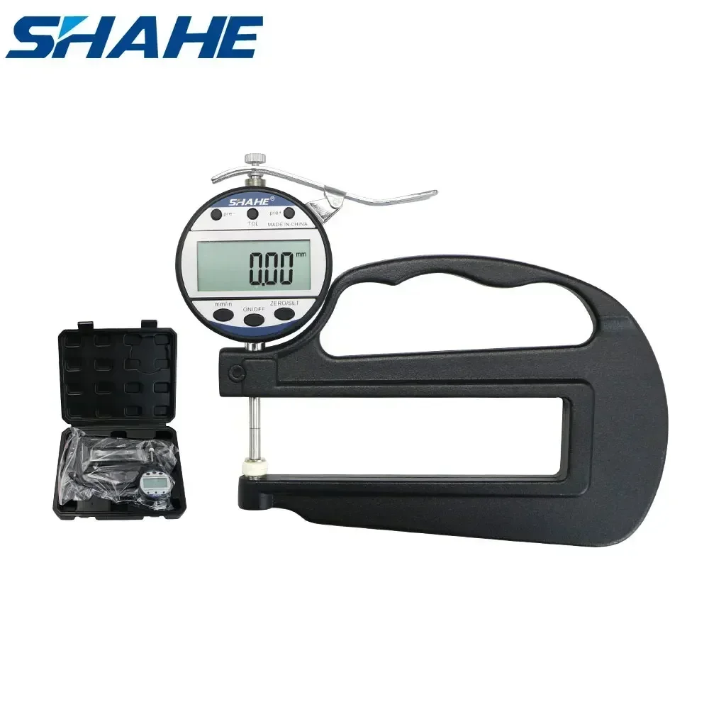 SHAHE Strumento di misurazione della carta 0-10/25 mm 0,01 mm Misuratore di spessore digitale ad alta precisione Strumenti di misurazione e misurazione