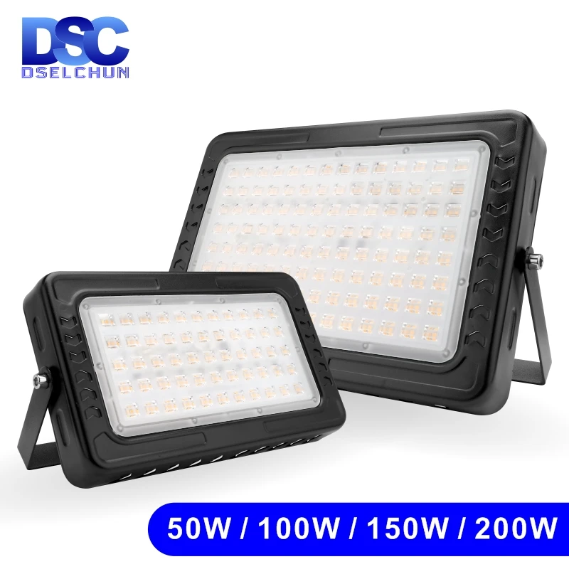 Focos LED-Flutlicht, 200 W, 150 W, 100 W, 50 W, Außenbeleuchtung, Reflektor, IP67, modernes wasserdichtes Flutlicht, 220 V, Strahler, Gartenlampe