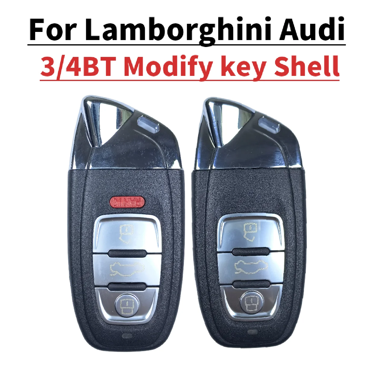 Jingxin 1/5 Stück Autoschlüsselgehäuse Schlüsselloses Zugangssystem für Lamborghini Schlüsselgehäuse für Audi 2008 2011 2012 2013 2014 A4 A5 Q5 Schlüsselgehäuse Image