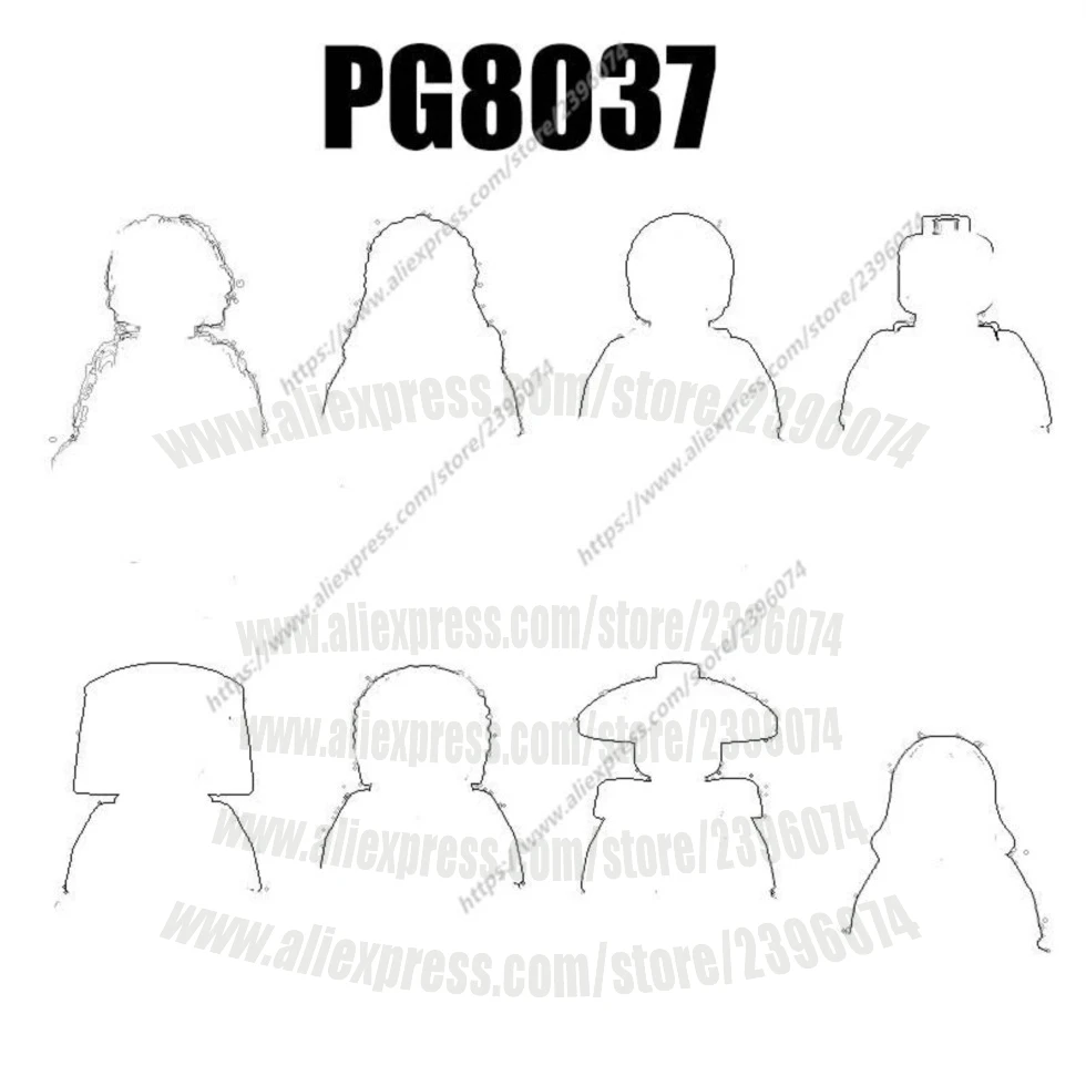 PG8037 Action-figuren Film Bausteine Ziegel PG687 PG688 PG689 PG690 PG691 PG692 PG693 PG694 Geschenk Spielzeug Image