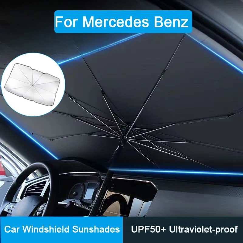 Für Mercedes Benz a c e s g Klasse glc cle cla Auto Sonnenschirm Regenschirm Auto Sonnenschutz Sonnenschirm Sommer Sonne UV-Schutz Image
