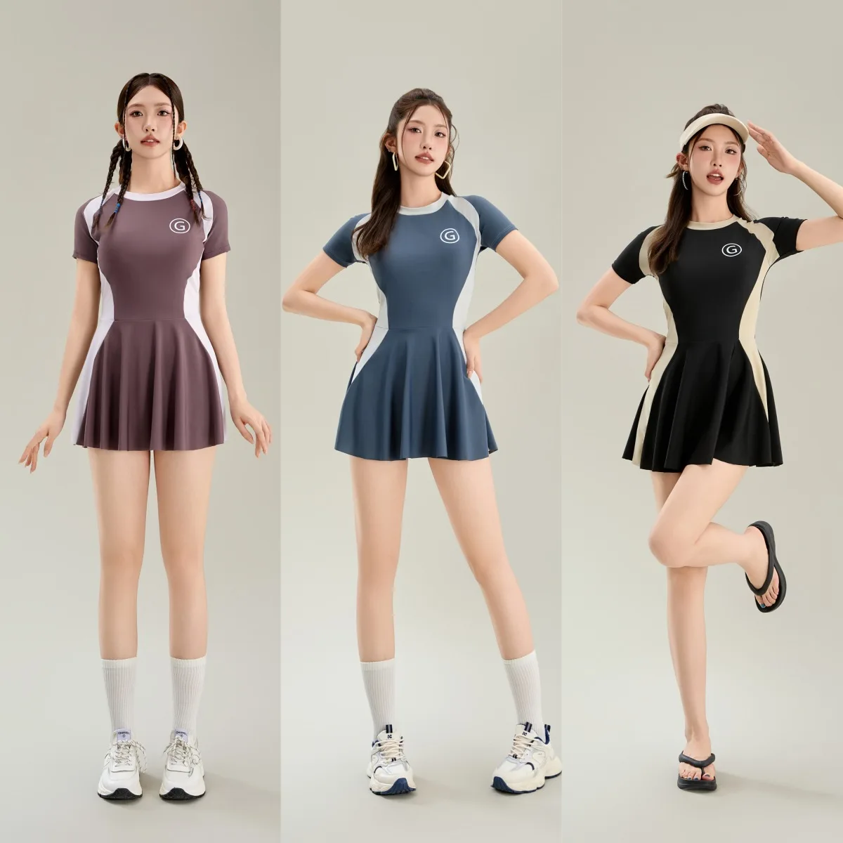 Neuer einteiliger Badeanzug für Damen, mit hochwertigem und schlankmachendem Gefühl, perfekt zum Schwimmen und Einweichen in heißen Quellen Image