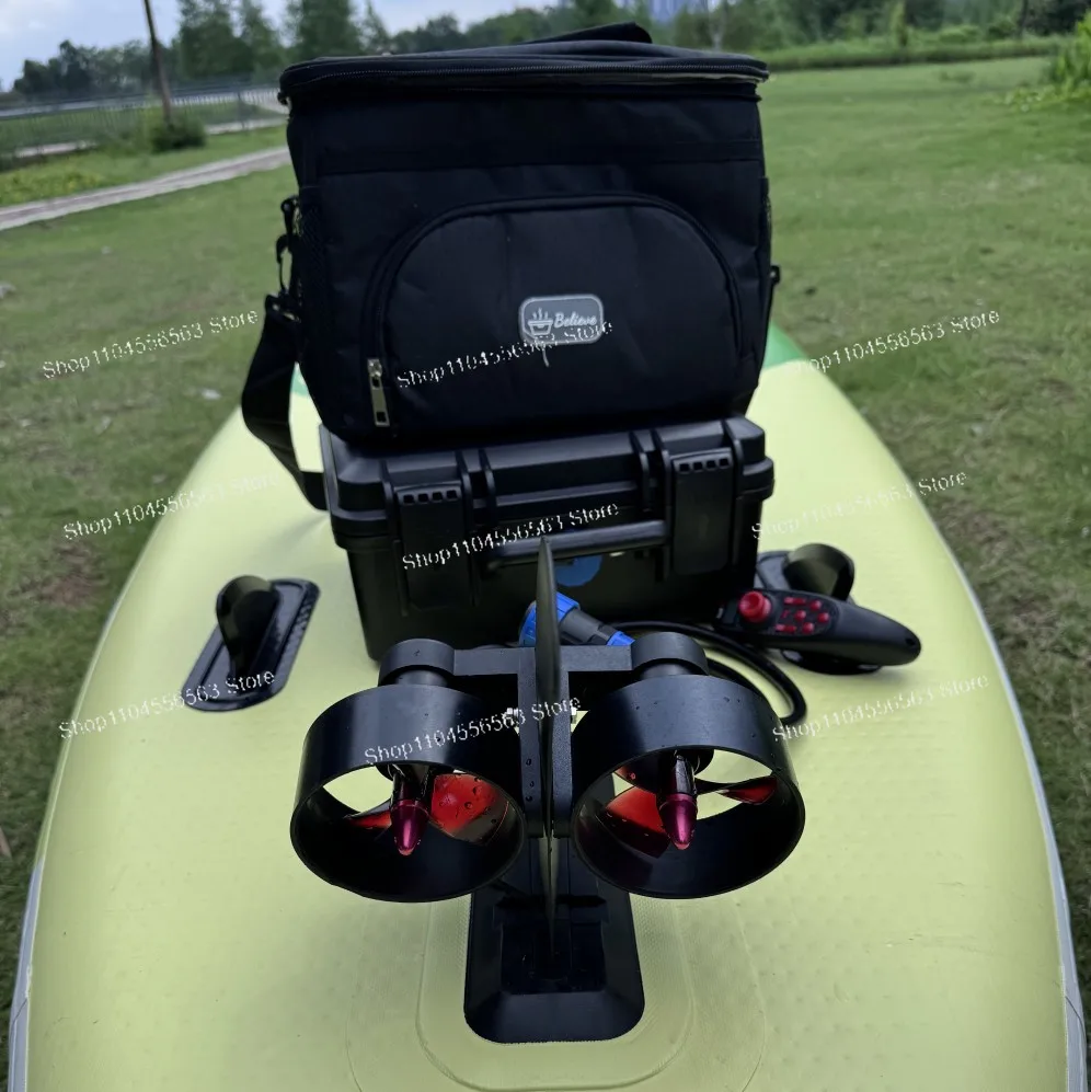 Bürstenloser elektrischer Trolling-Motor, Dual-Propeller, Kajak, Unterwasserstrahlruder, Angelflosse für SUP Image