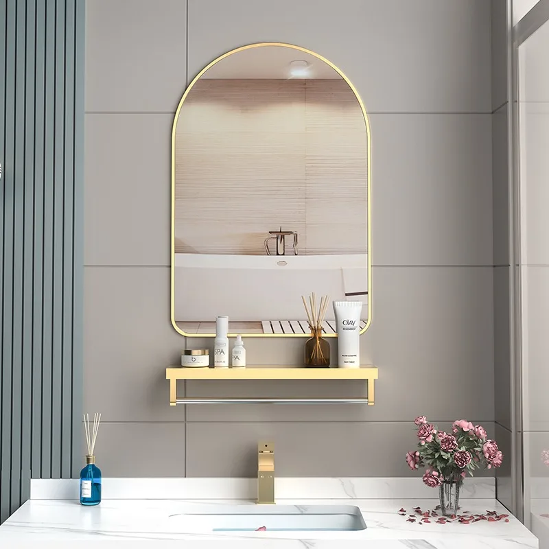 19,5 x 23,5 Zoll Badezimmerspiegel, gerahmter Spiegel, kein Stanzen, Wandspiegel, hochauflösender, explosionsgeschützter Wandspiegel