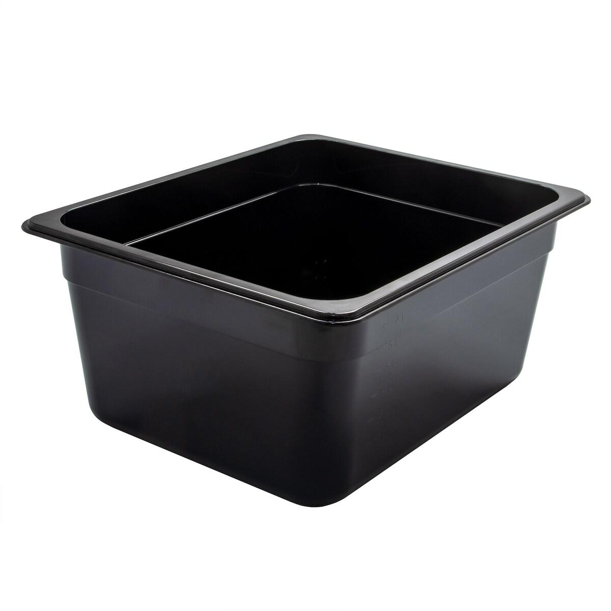 AcMax Kunststoff GN 1/2 Polycarbonat schwarz GN-Behälter 9,5 Liter Tiefe 150mm Image