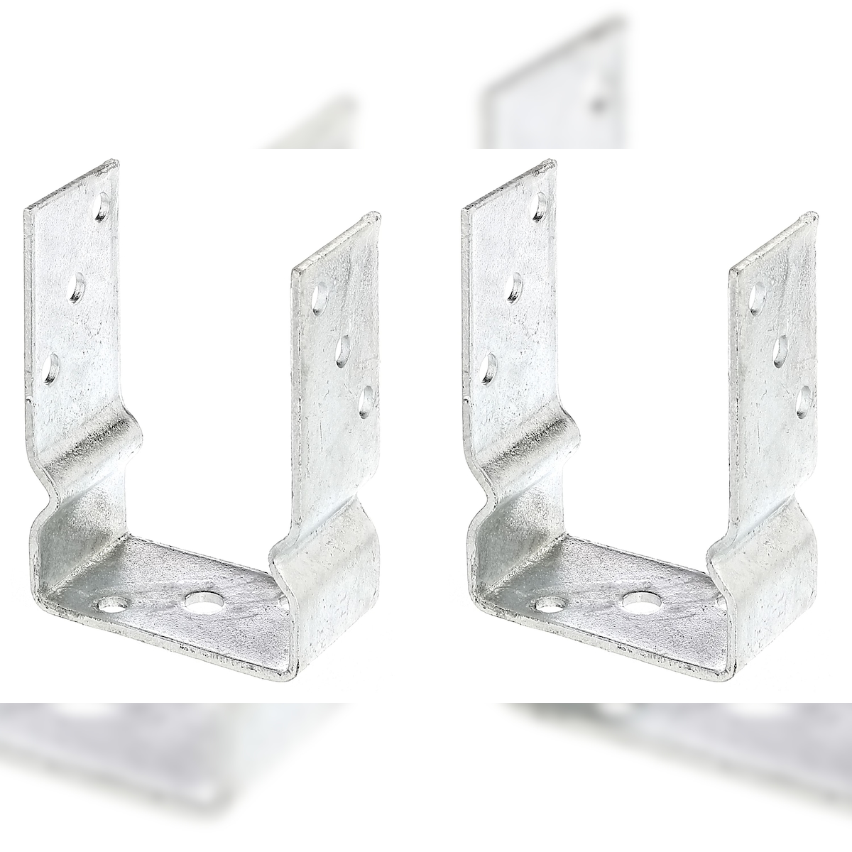 Alberts 2 x U-Pfostenträger, 101x150 mm, feuerverzinkt, zum Aufschrauben, Tiefe 60 mm Image