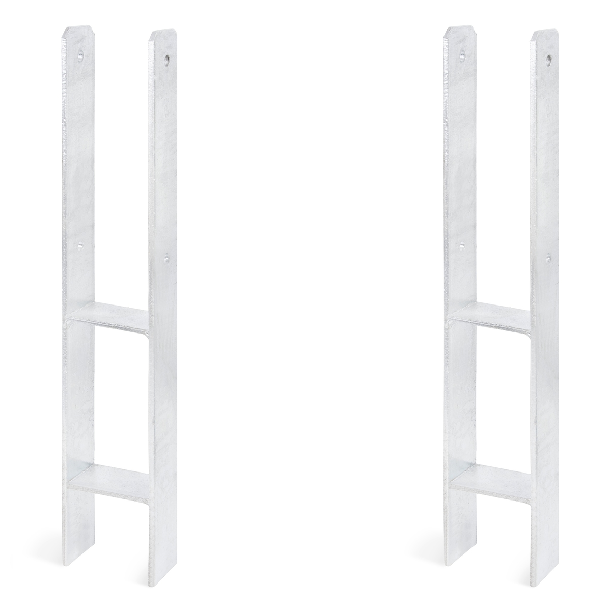 Alberts 2 x H-Pfostenträger, 91x600 mm, Materialstärke 6 mm, Tiefe 60 mm, feuerverzinkt Image