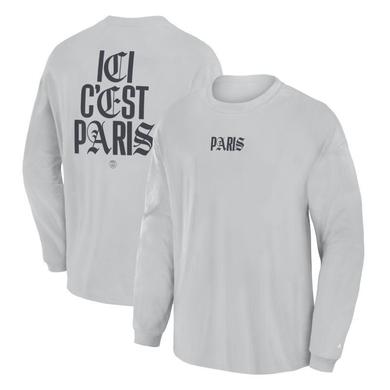 Paris Saint-Germain Langarmshirt – Gletschergrau – Herren Image