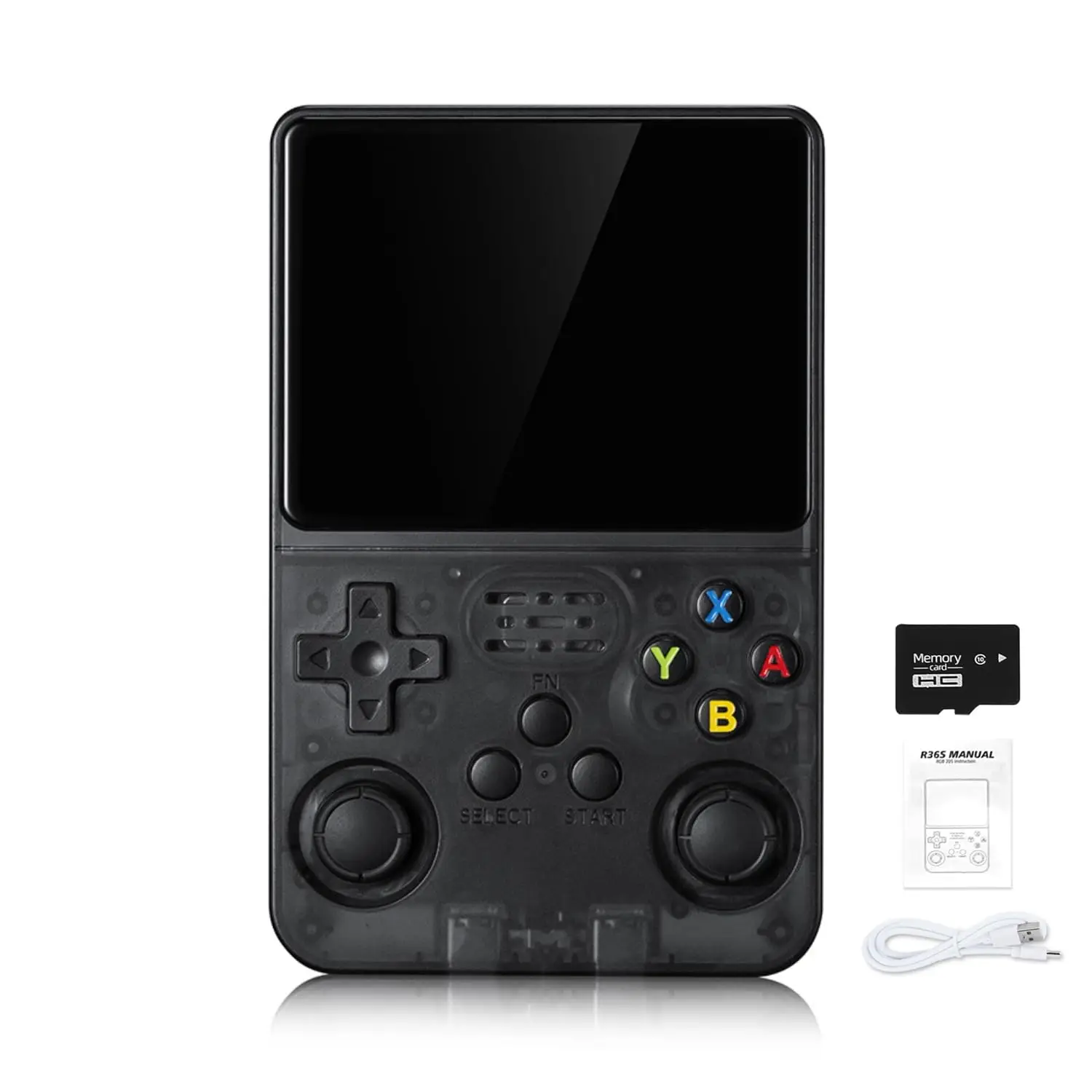 Console de jeu portable rétro R36S, système Linux, écran IPS HD 3,5 pouces 4K, avec 64 Go, 20 000 jeux, console de jeu de poche