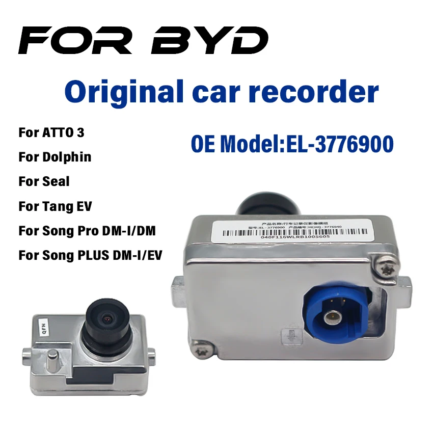For BYD Dolphin Seal Act 3 Atto 3 Yuan Song Tang Ev Original DVR Car Accessories Dashcam ADAS GPS OE EL-3776900 Cam