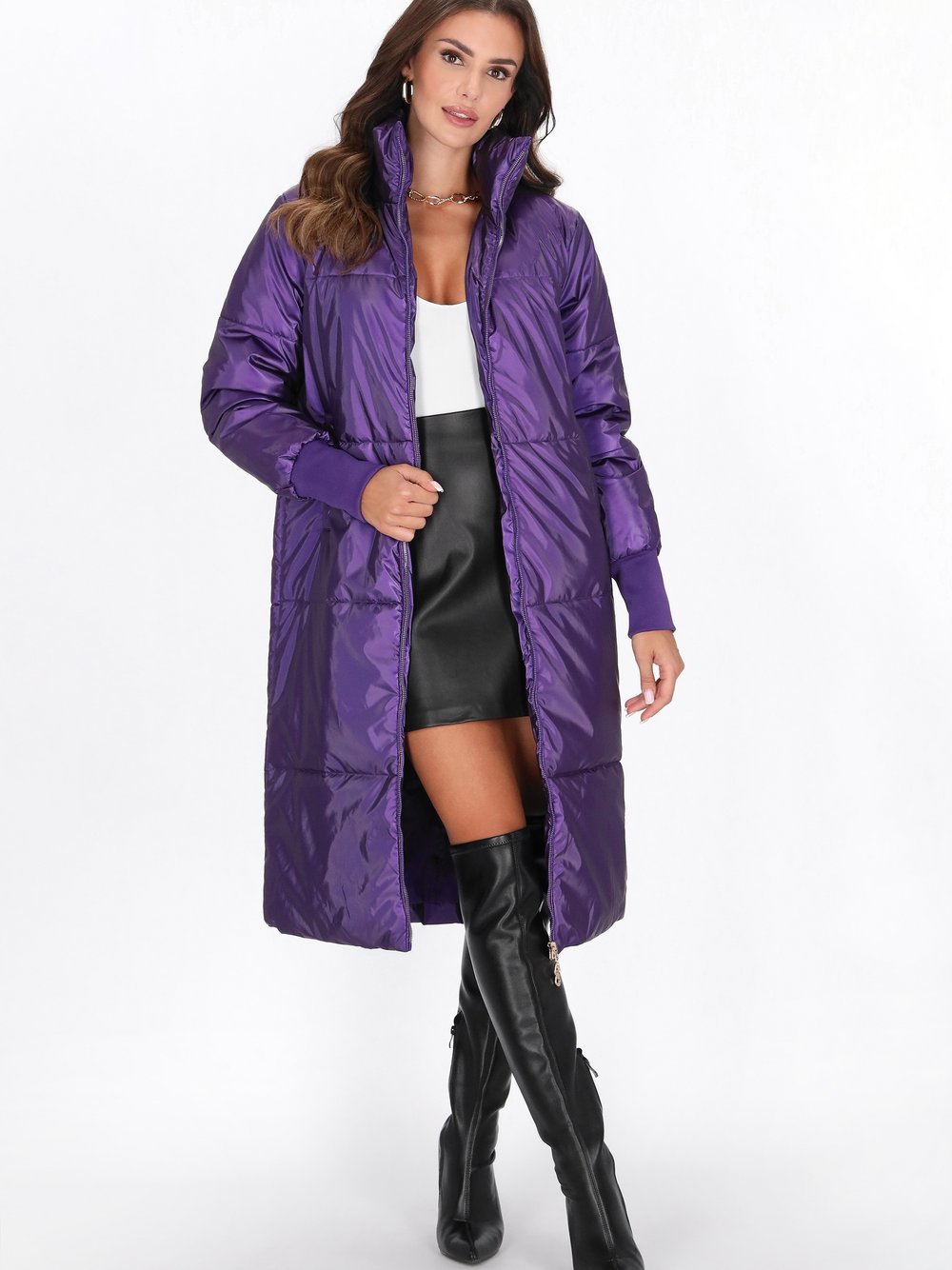 Faina Mantel Damen lila, M Image