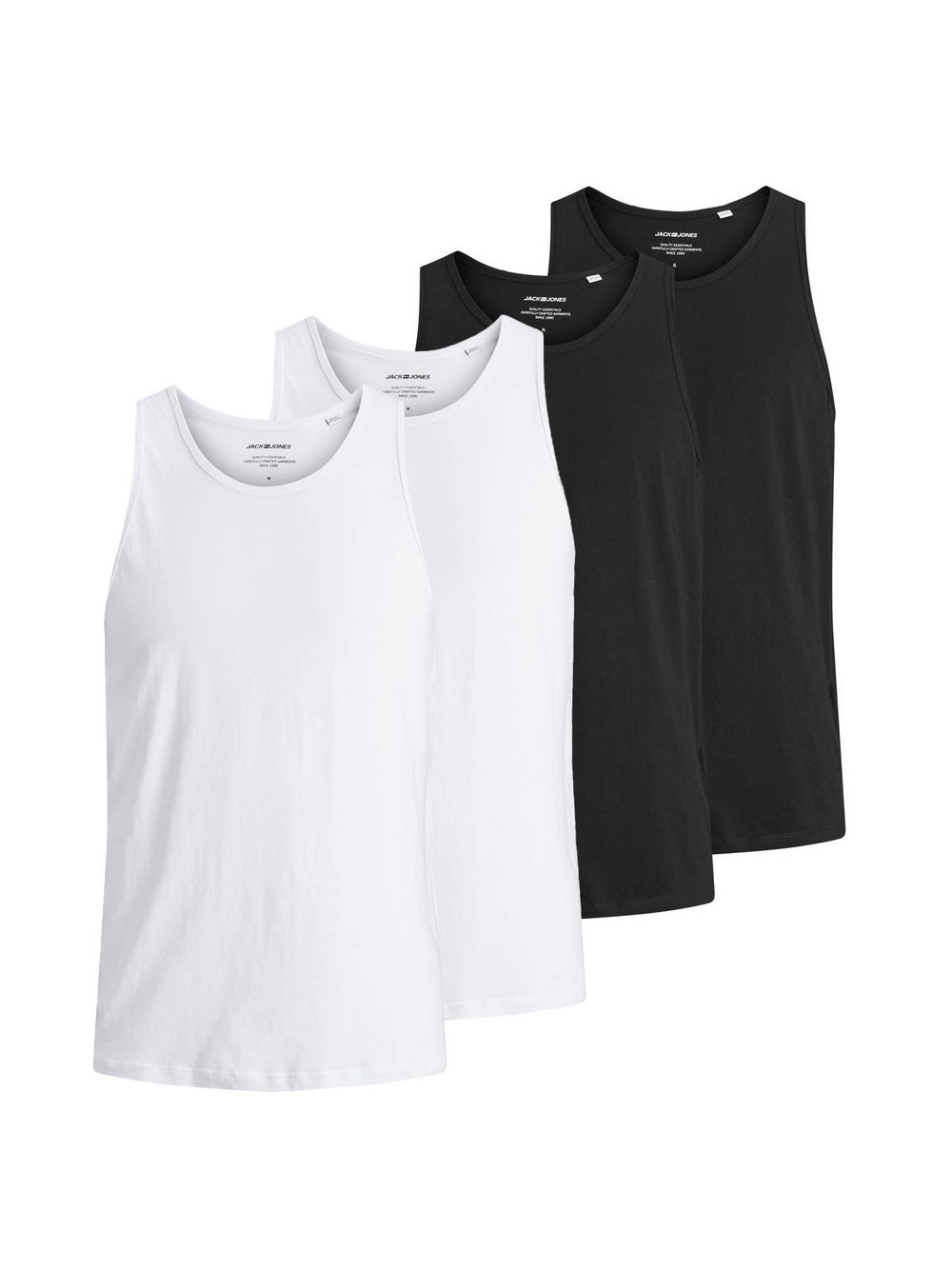 Jack & Jones Unterhemd 4er Pack Herren mehrfarbig, XXL Image