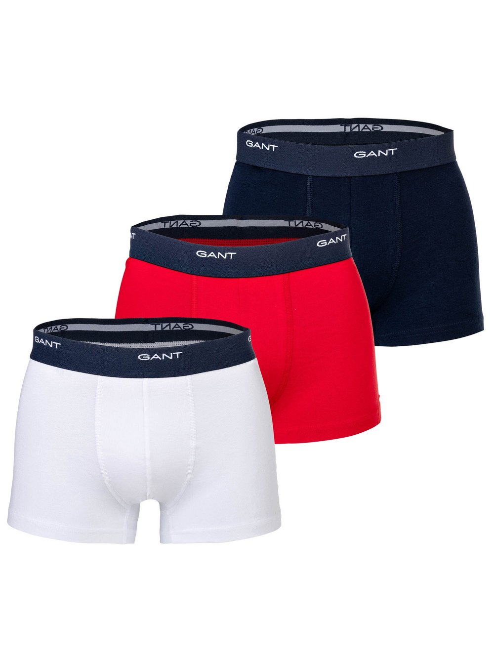 Gant Boxershort 3er Pack Herren mehrfarbig, M Image
