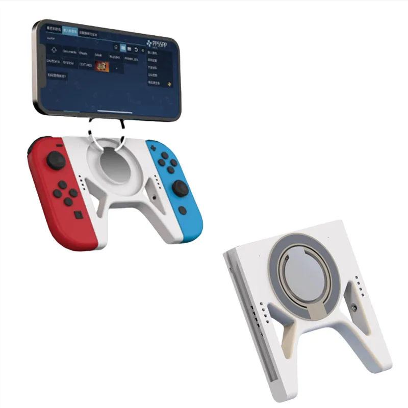 Spielkonsole Für JoyCon Handy Ständer Lade Magnetische Saug Simulator Griff NS Grip Controller Spielkonsole Grip Image