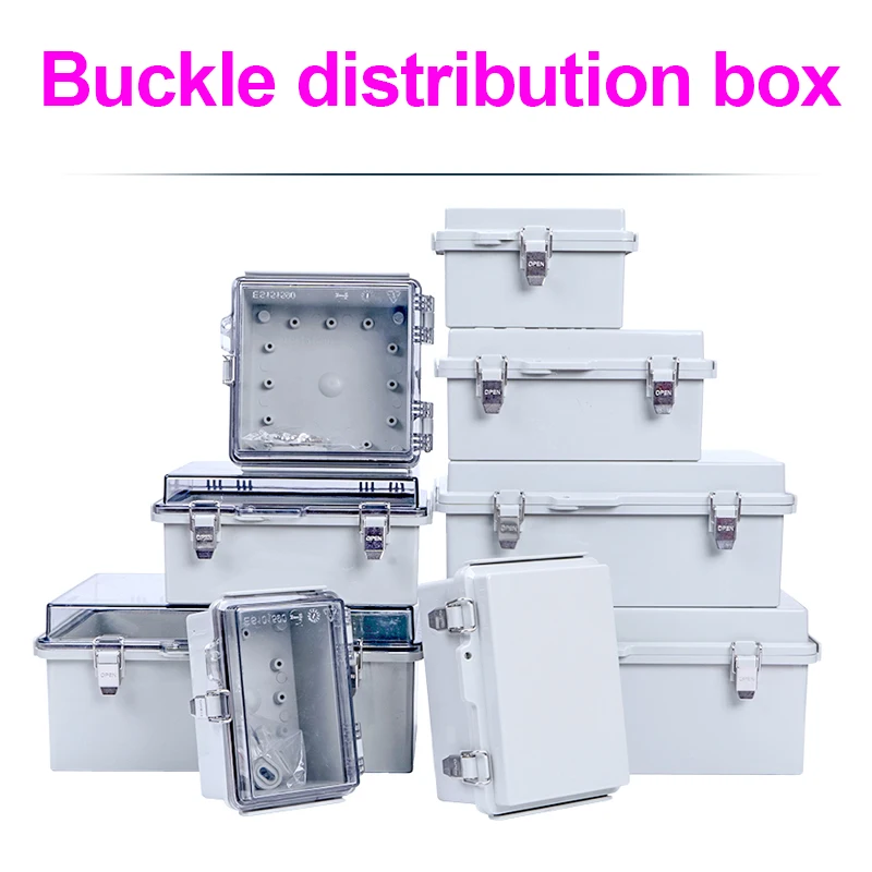 ABS Wasserdichter elektrischer Anschlusskasten mit Haspe, versiegelter Außenschalter, Stromversorgungskunststoffgehäuse, elektrischer Verteilerkasten Image