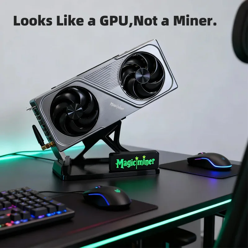 Magicminer BG01 SHA-256 Solo Miner|4,5 TH/s 120 W geräuscharmer Desktop-Mining-Knoten|Unterstützt BTC/BCH usw.|WiFi und RJ45|Websteuerung Image