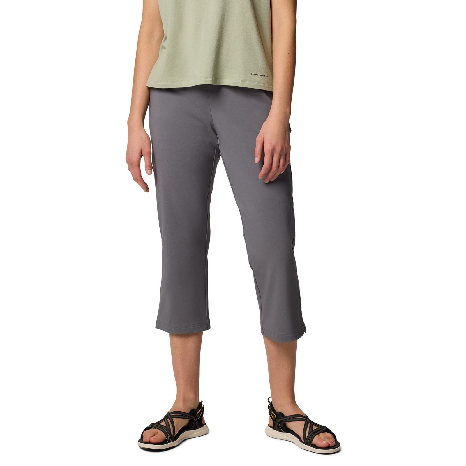 Columbia Women's All Seasons Capri (Size 3X) City Grey, Polyester