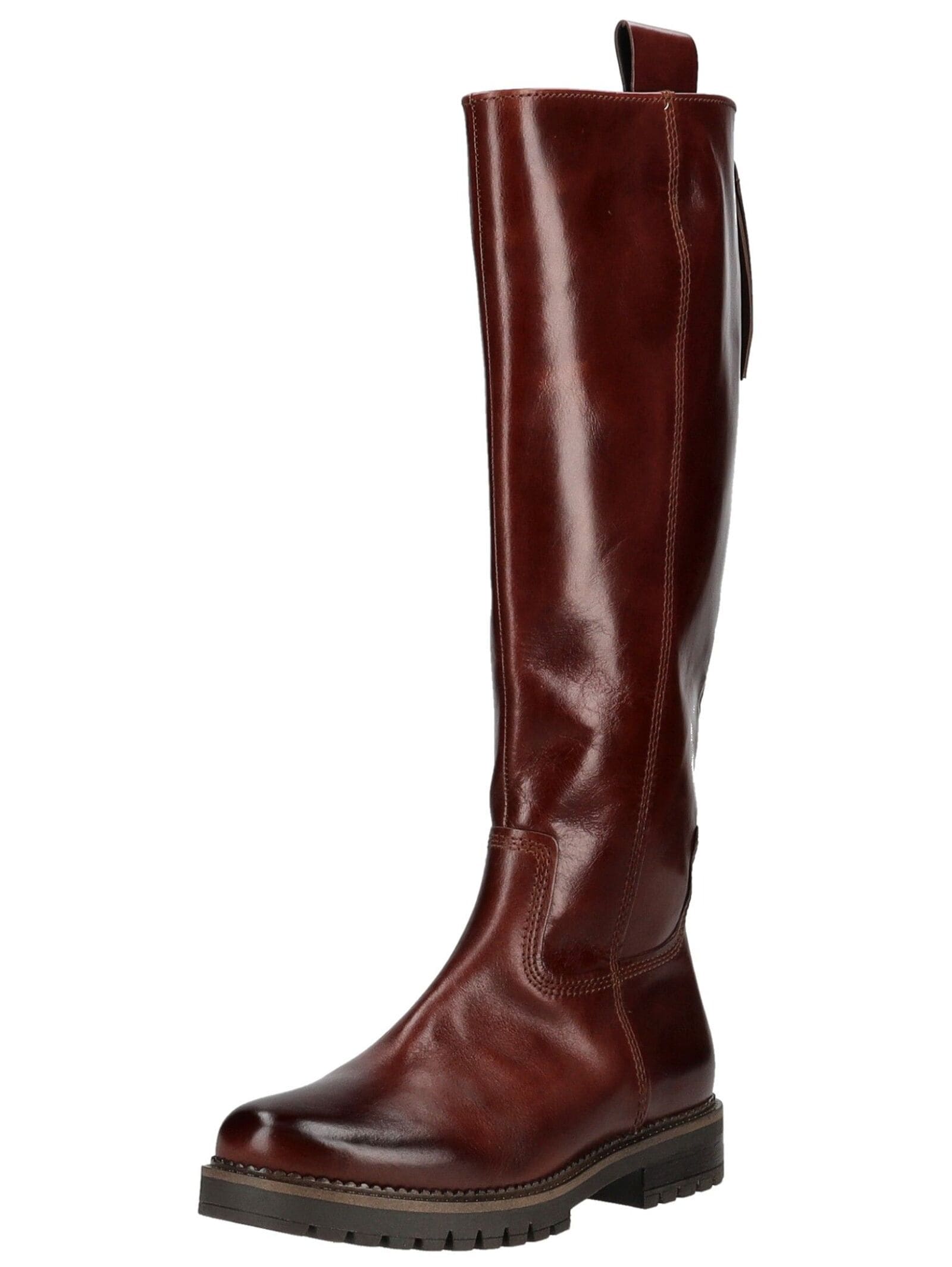 Stiefel GABOR COMFORT "Gabor Comfort Stiefel Nappaleder", Damen, Gr. 38,5, dunkelbraun, Nappaleder, Schuhe Stiefel