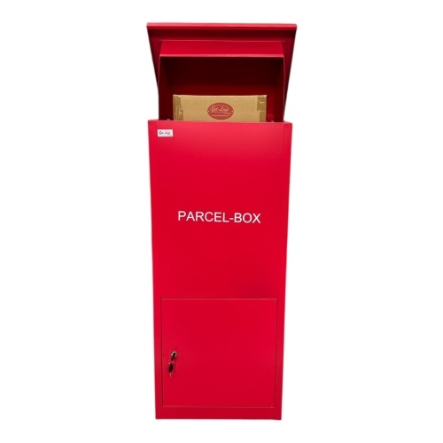 Jet-Line® | Paketbox |Paketablage Briefbox rot mit Paketfach Gr.XX L | Metall 99,5x35x45,5 Image