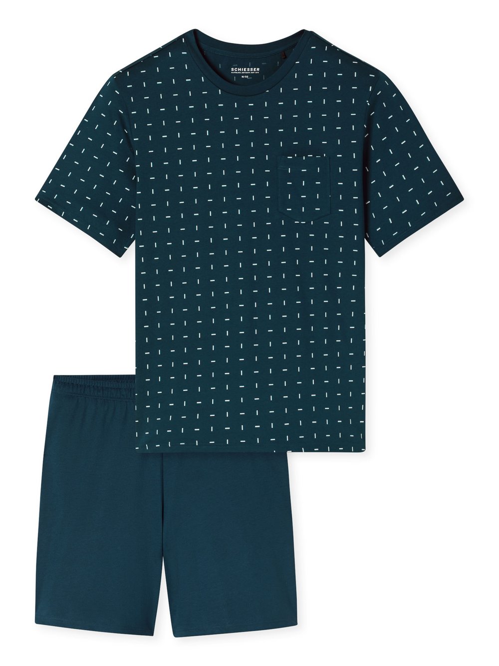 Schiesser Pyjama Herren petrol, 56 Image