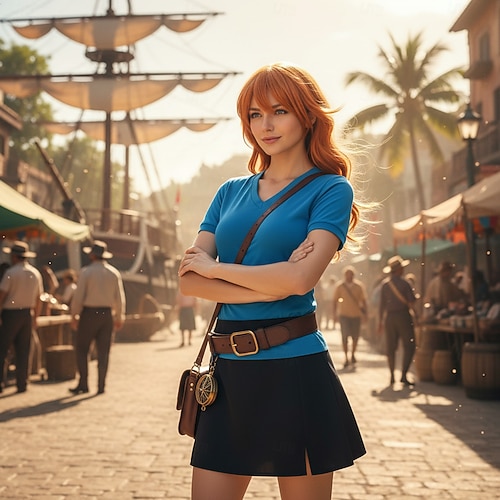 Cosplay Kostüm Outfits Anime for Damen Erwachsene Halloween Karneval Maskerade Urlaub Leistung Anime Expo Image