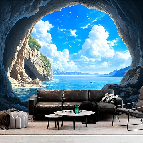 Tapisserie Banner Decke Strand 3D Schlafzimmer Wohnzimmer Wohnheim Jugendzimmer Studentenwohnheim Wandveranda Wohndeko Image