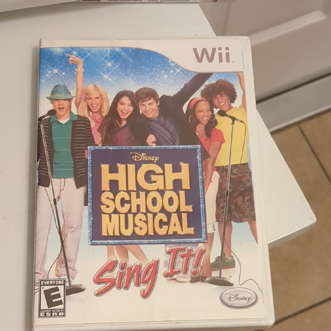 Disney Video Games & Consoles | Disney High School Musical Sing It! Wii Game - Blue And Yellow | Color: Blue/Yellow | Size: Os