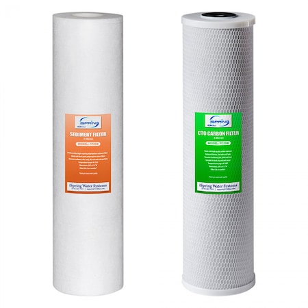 ISPRING F2WGB22B 2Stage Whole House Water Filter Replacement Pack Set 2PK