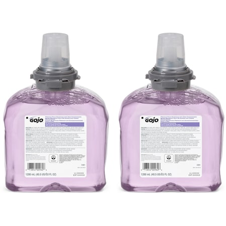 GOJO GOJ536102 Foam Soap Refill, F/ TFX Disp, 1200ml, Cranberry Scent, PK 2