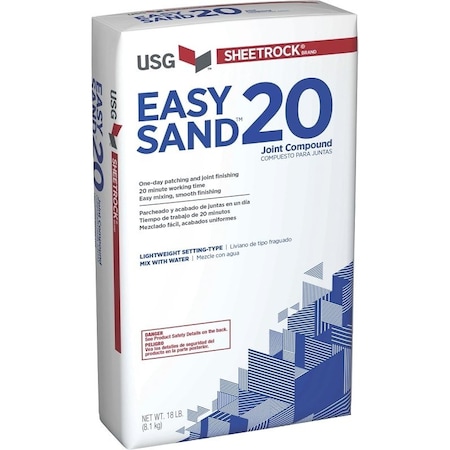 USG 384214120 Easy Sand 384214120 Joint Compound, Powder, 18 lb Bag - USG