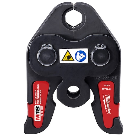 MILWAUKEE TOOL 49-16-2650 1/2" CTS-V Press Jaw for M18 FORCELOGIC Press Tools