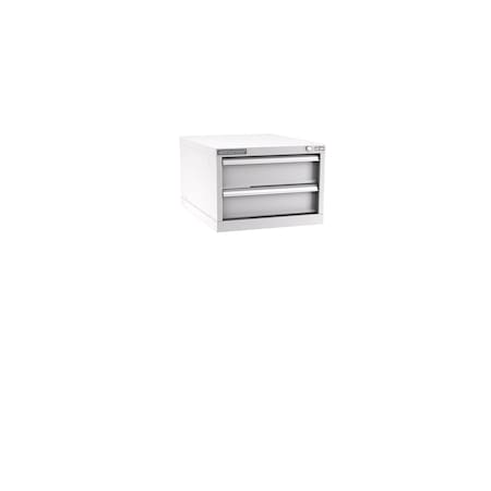 CHAMPION TOOL STORAGE N6000201ILC-LG Modular Drawer Cabinet, 2 Drawer, Light