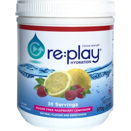 HYDRATION HEALTH PRODUCTS 36376 Re:play Hydration Powder, Raspberry Lemonade,