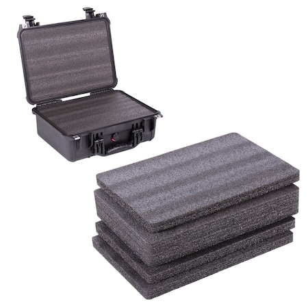 5S SUPPLIES PEL-1450-BLK Replacement ECONO FOAM for Pelican 1450 Protector Case