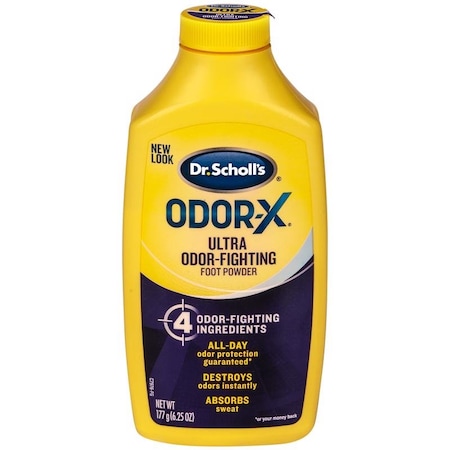 DR SCHOLL ODOR X FOOT POWDER 90000065 Dr Scholl's Odor-X Boot/Foot Powder 6.25