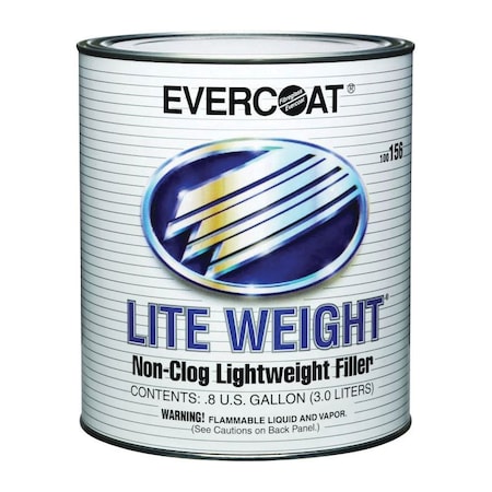 EVERCOAT 100156 Body Filler, 1 gal, Gray, Aluminum/Fiberglass/Steel - EVERCOAT