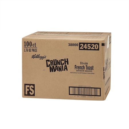 KELLOGGS 3800024520 Kellogg's Crunch Mania Bite Size French Toast 1.76 oz.,